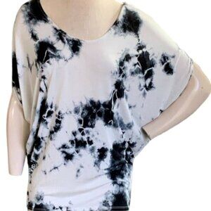 Bindi Girl Tie Dye Batwing Casual Tunic Tee Top Sz S 19136